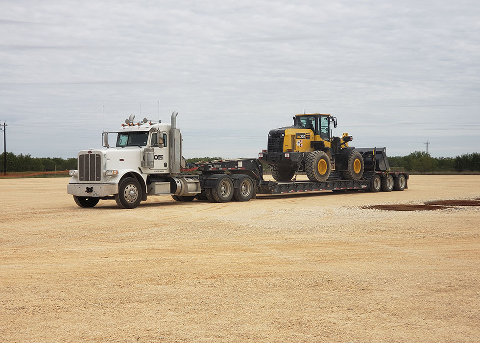 Haul Truck Loaded Front End Loader OSC Equipement Rental Services